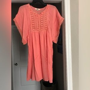 Coral dress